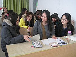 3月18日の日本語授業見学の様子2